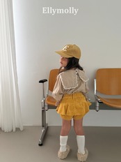 韓国子供服 / 26Autumn / ELLY MOLLY / マスクチェックブラウス / 秋服 *5~15*