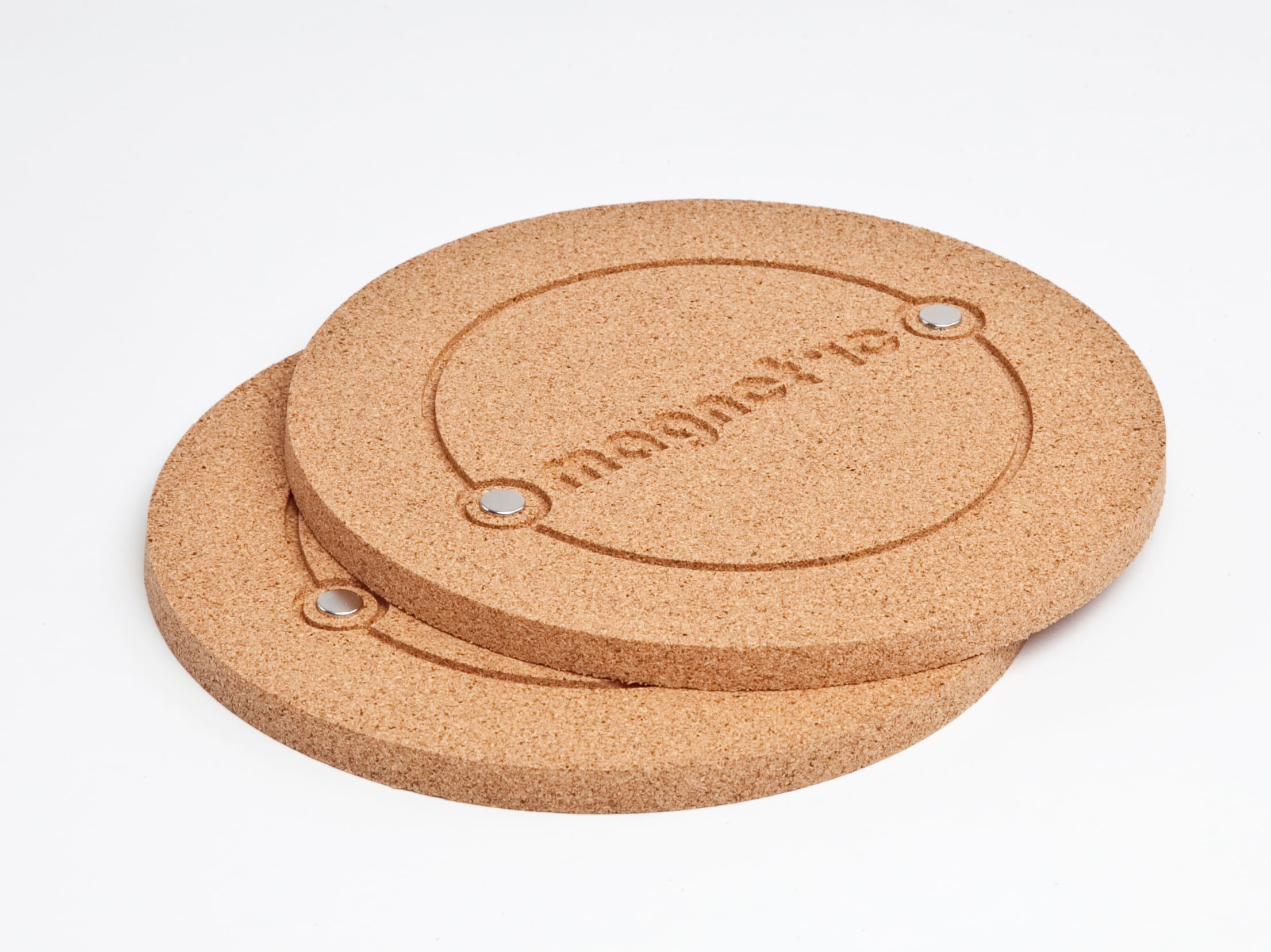 コルク製 鍋敷き◎磁石付き】 MAGNETIC SQUARE / ROUND 高機能な