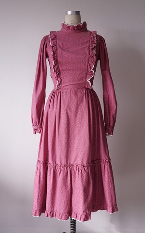 60s handmade lovely frilled dress