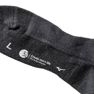 ミズノブレスサーモウール薄手ソックス[メンズ]B2JX9501 発熱素材 日本製