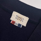 PEARLY GATES パーリーゲイツ ウール ニット ベスト M/ネイビー メンズ ゴルフ