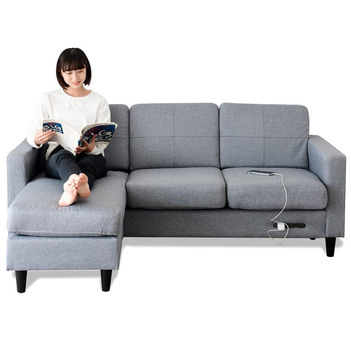 クリーニング済 BoConcept 49万「trento」リビングチェア オットマン