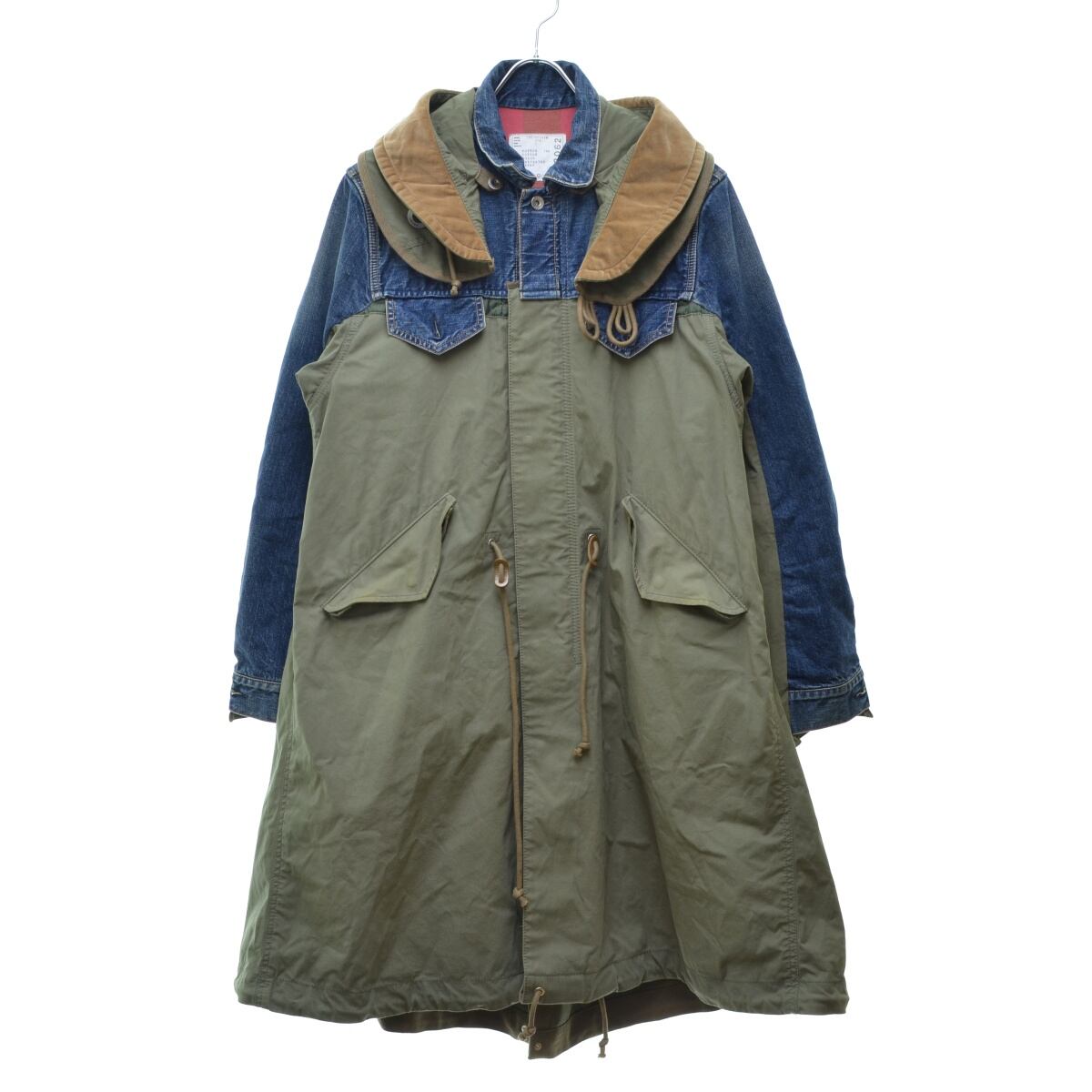 19AW sacai サカイ デニムコート ドッキング モッズコート sacai / サカイ 19AW 19-02062M DENIM DOCKING MODS COAT デニム