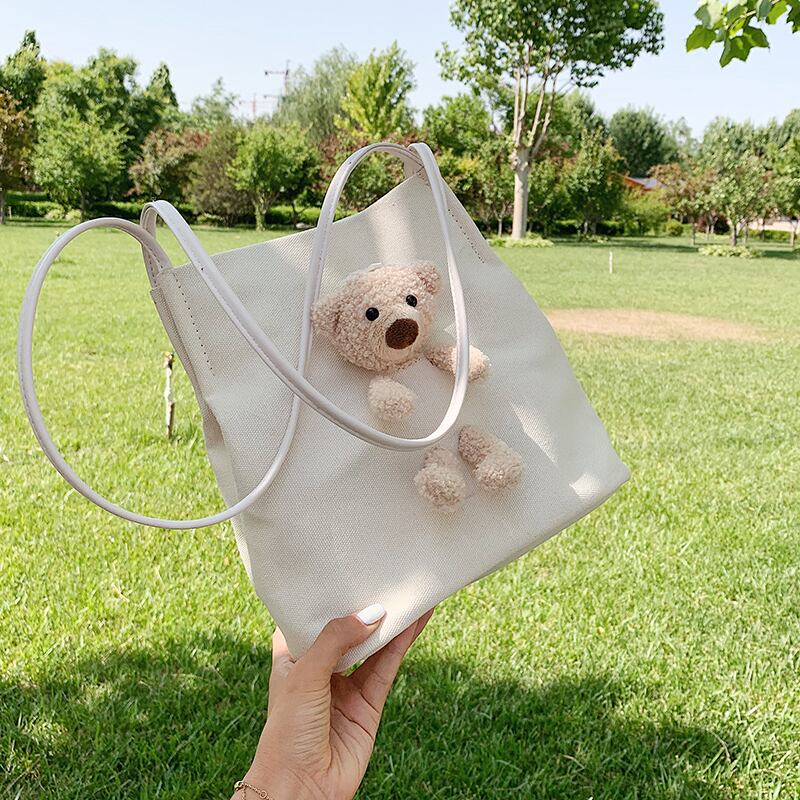 サマーワイルドインレディーススモールバッグ2020人気の新しい流行のファッションキャンバスショルダーバッグネットレッドトートバッグ 手作りハンドバック71166389409