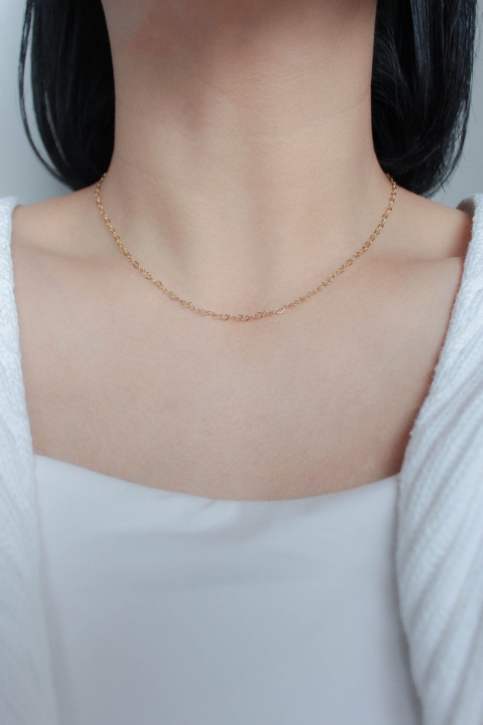 4/4(sat)発売 Skin Heart Link Necklace