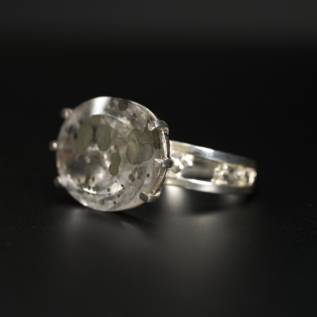 【１点もの】マーカサイトクォーツ リング #11