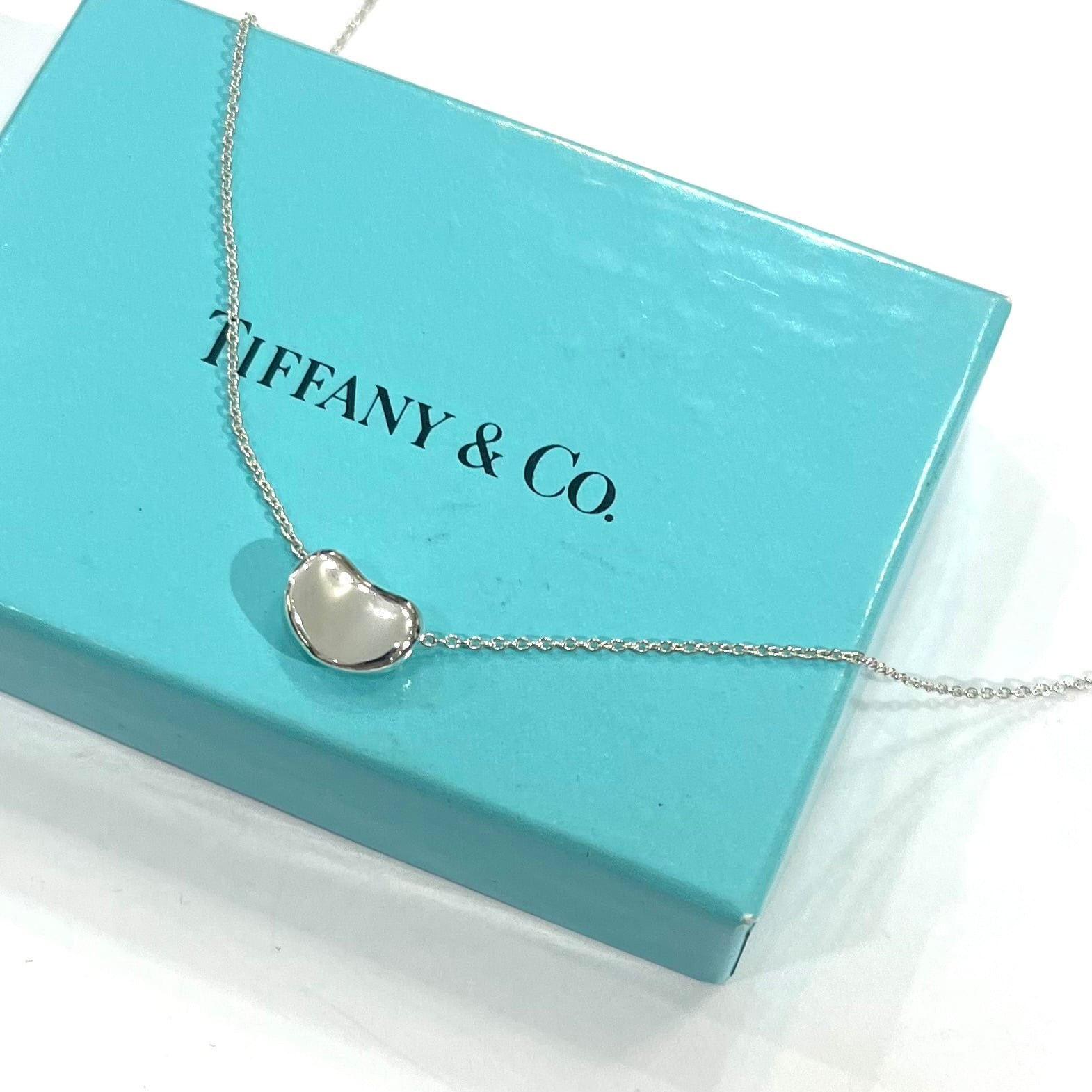 TIFFANY&CO.】2773 幸福ミニビーン ネックレス／Elsa Peretti／自然美