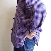 kelen   CHINA BUTTON CHECK SHIRTS "BRETON"