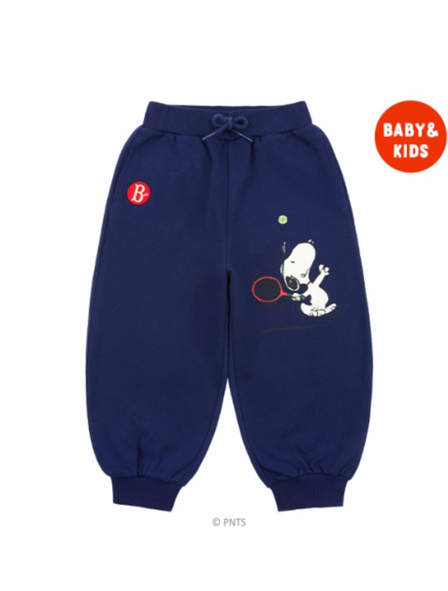 [BEBE DE PINO] Playing tennis Snoopy sweatpants 正規品 韓国ブランド 韓国ファッション 韓国代行 韓国通販 ベベドピノ bebedepino 日本 店舗 韓国 子供服