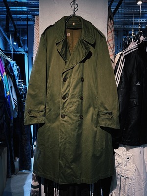 【D4C】50's vintage "US military"khaki color trench coat