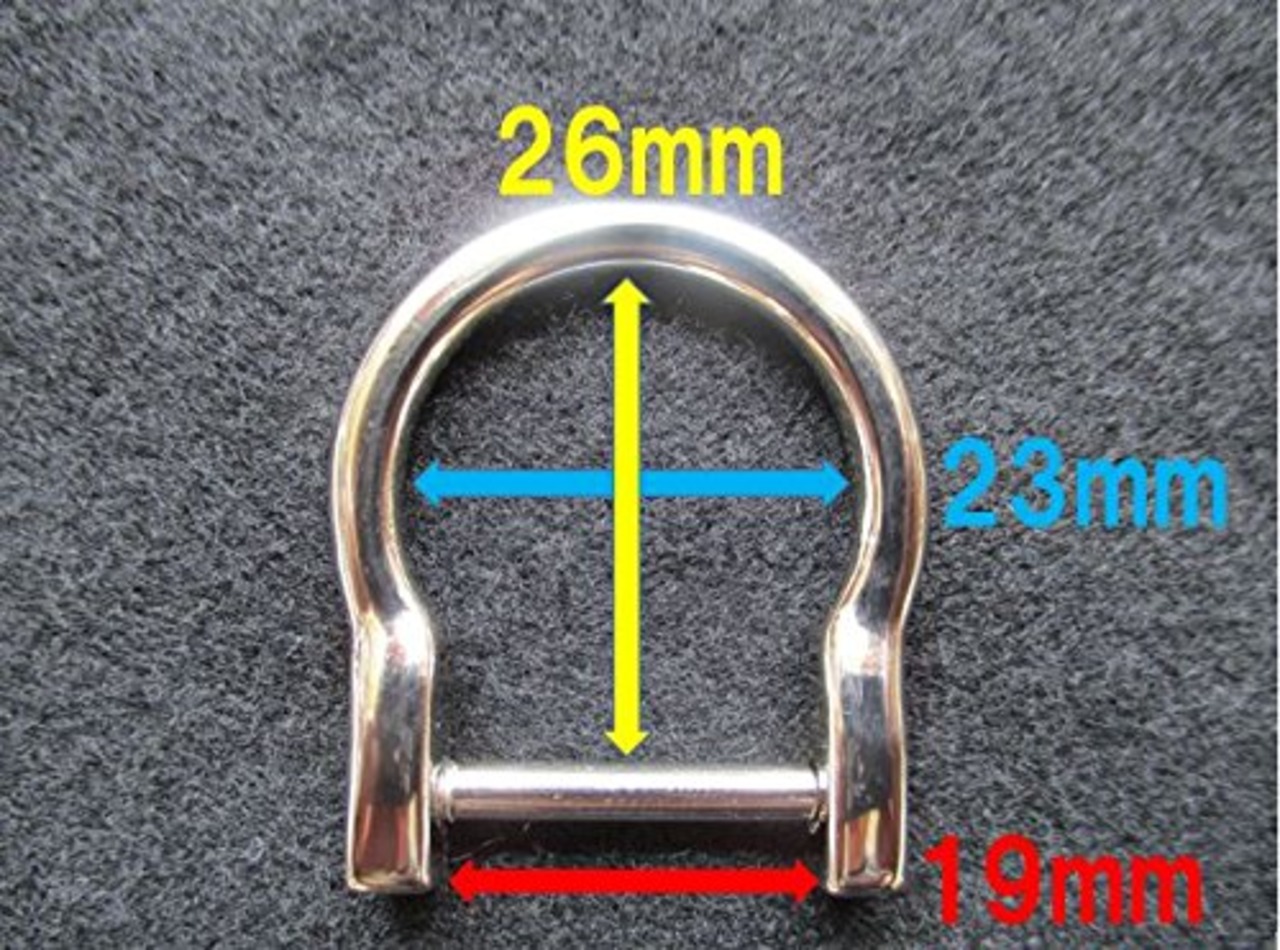 FREE STYLE Dカン ネジ式 19㎜ 4個入り (ガンメタリック)