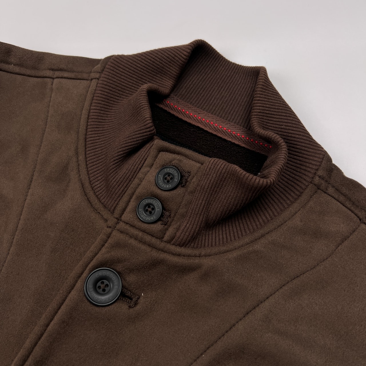 CROCODILE クロコダイル ヌバック スエード調 ジャケット ブルゾン ジャンパー サイズ M /メンズ/ダークブラウン