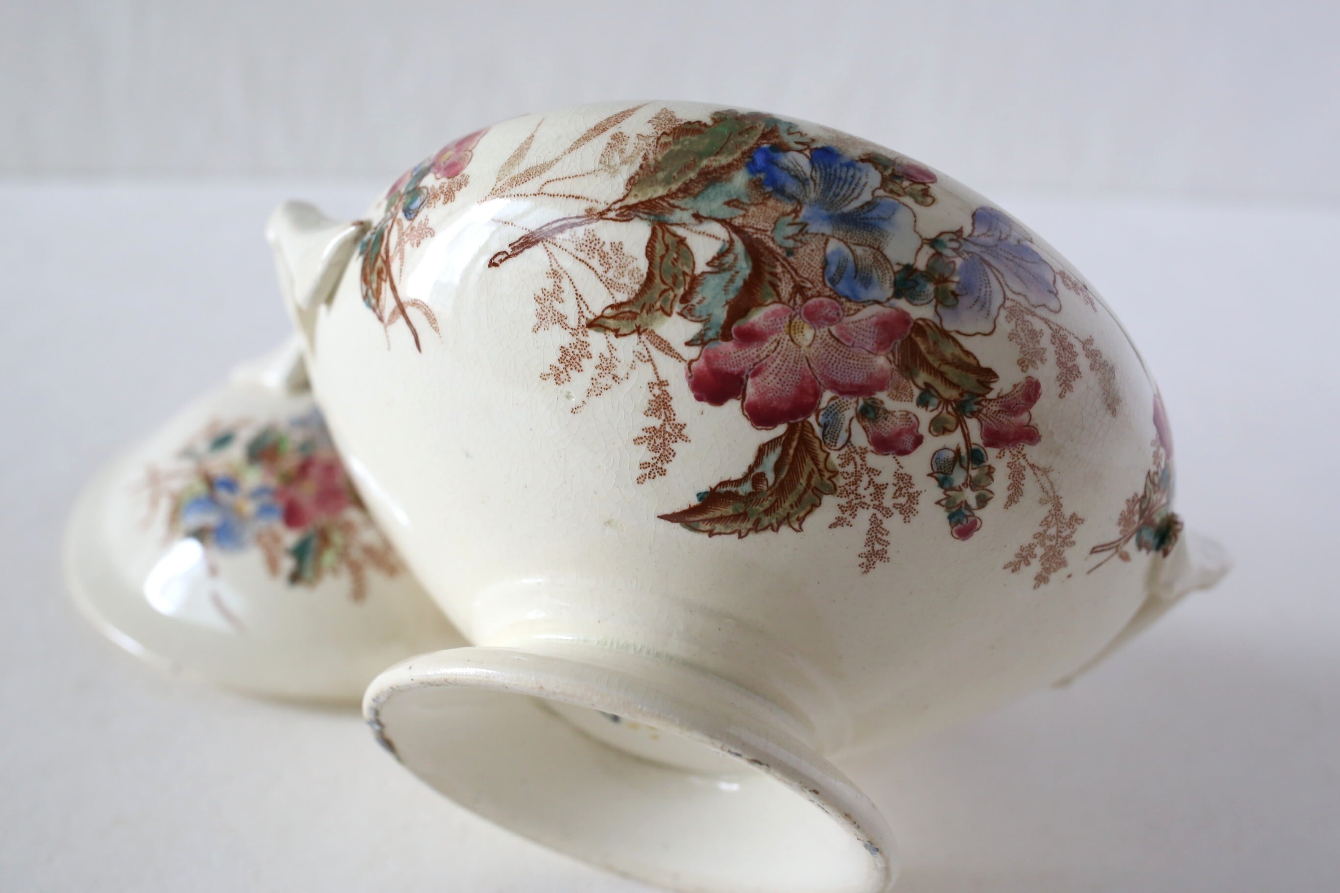 フランス アンティーク ONNAING窯 dinete スーピエール polychrome N