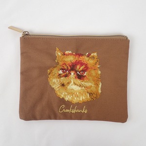 F218225-24_Harry Potter×Flapperクルックシャンクスフラットポーチ