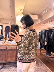 L.L.Bean Nordic Pattern Merino Wool Cardigan Made in AUSTRALIA