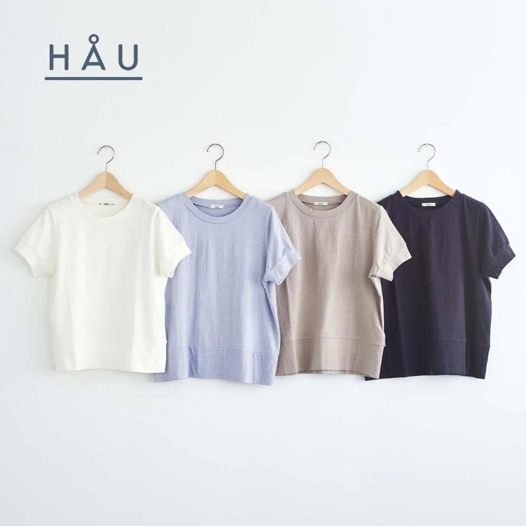 クラスカ Tシャツ レディース CLASKA HAU tops gauze 綿100% コットン 日本製 半袖 丸首 おしゃれ かわいい 可愛い カジュアル 無地 シンプル プレゼント ギフト ホワイト グレー 92111065 Cs052
