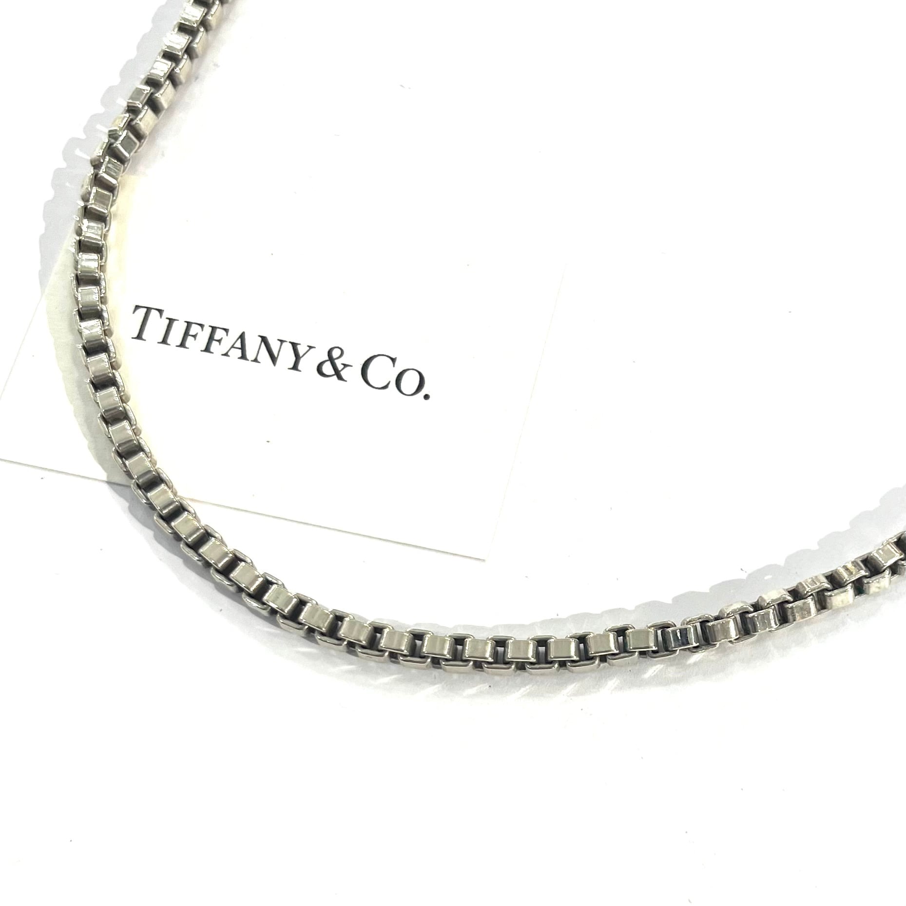 TIFFANY&CO. 】 2526 ティファニー名作ベネチアンチェーン ネックレス TIFFANY&CO. 】 2526 ティファニー名作ベネチアンチェーン ネックレス