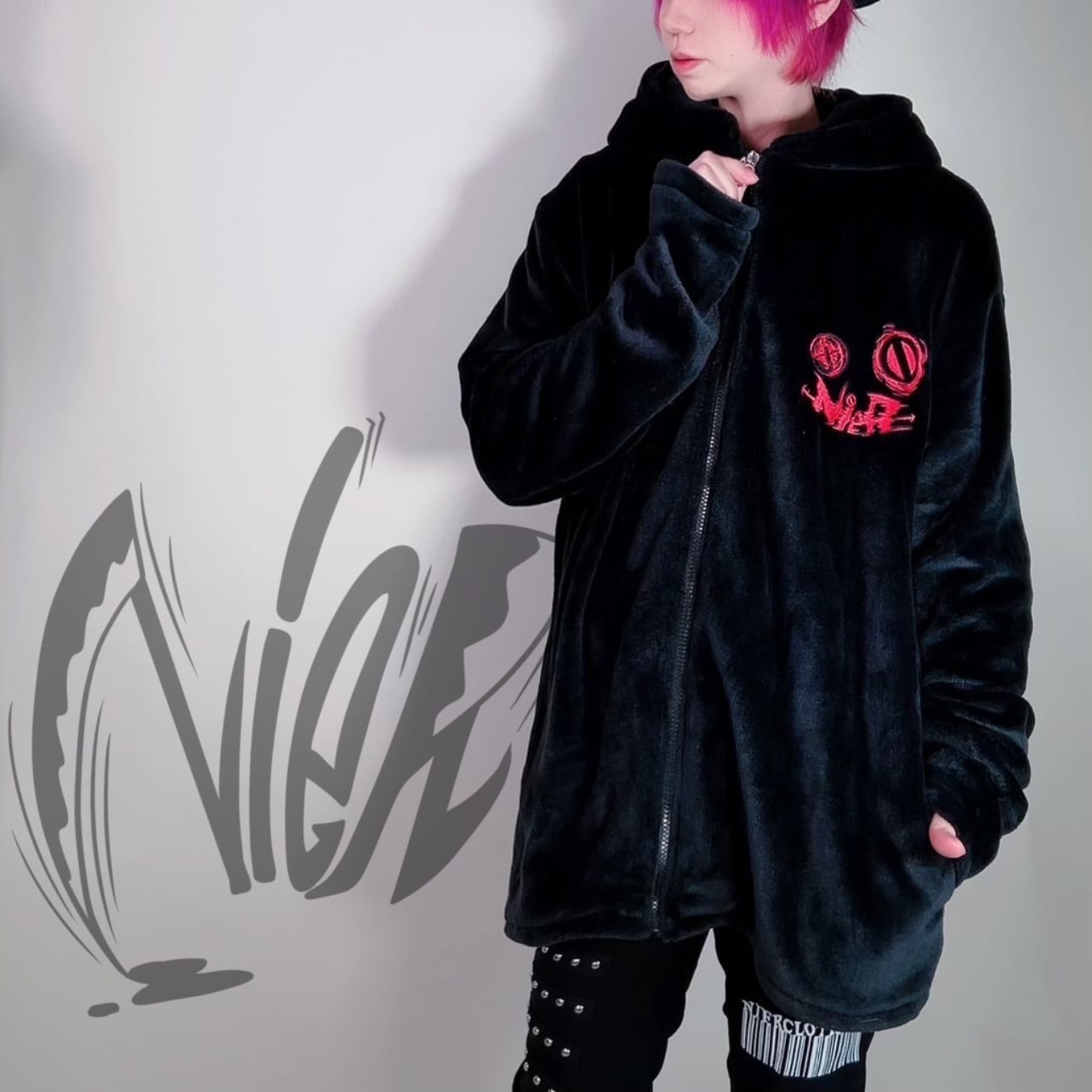 ツノ付きふわもこ防寒ZIP OUTER【DEVIL】 | NIER CLOTHING powered by BASE