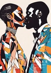 Truth|抽象ラインで真実を描いたミニマルアートポスター|北欧モダン空間に合う洗練デザイン| A4ポスター