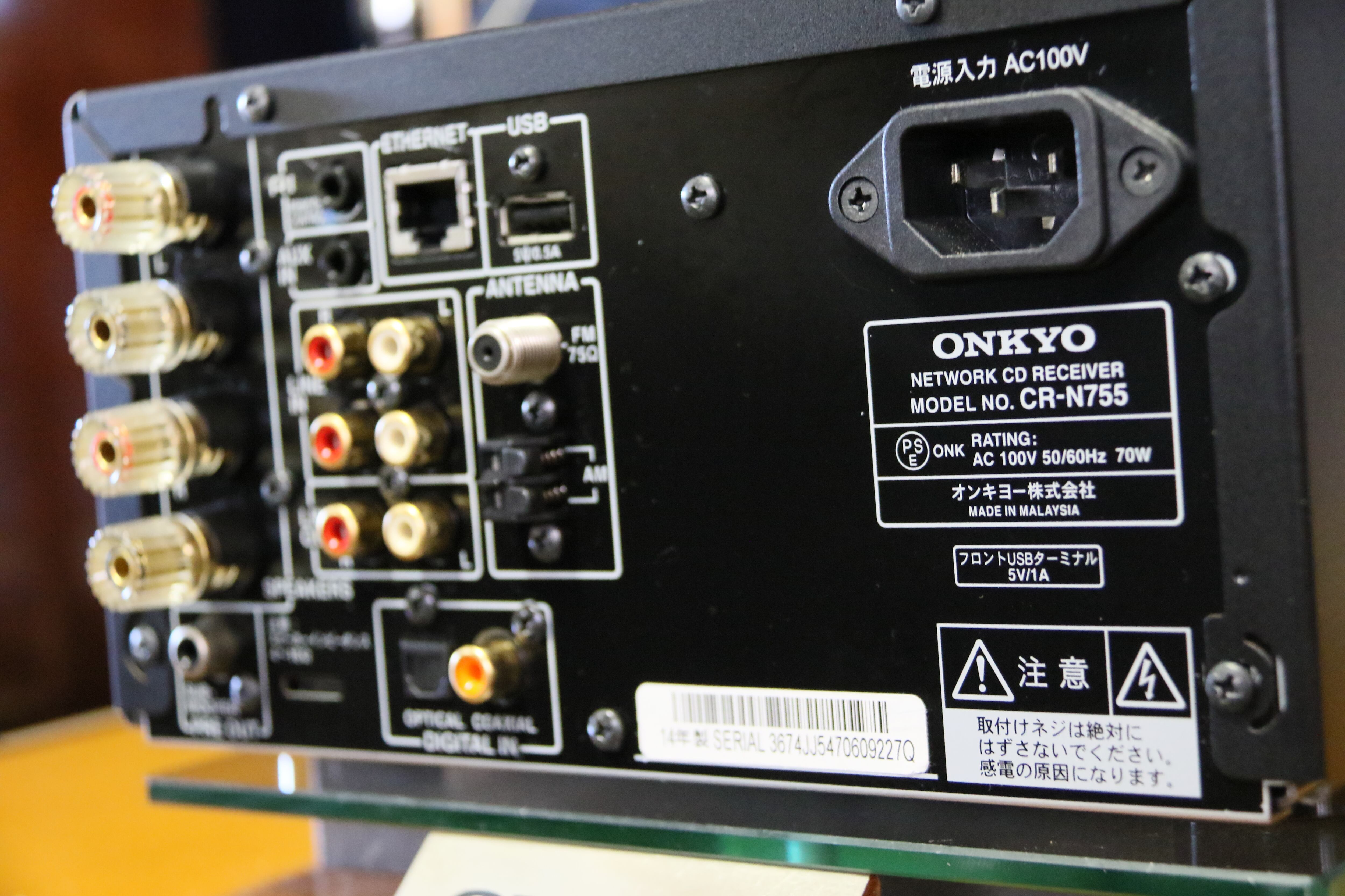 ディスクリートアンプ搭載！】ONKYO CR-N755 CDレシーバー CD/ﾁｭｰﾅ