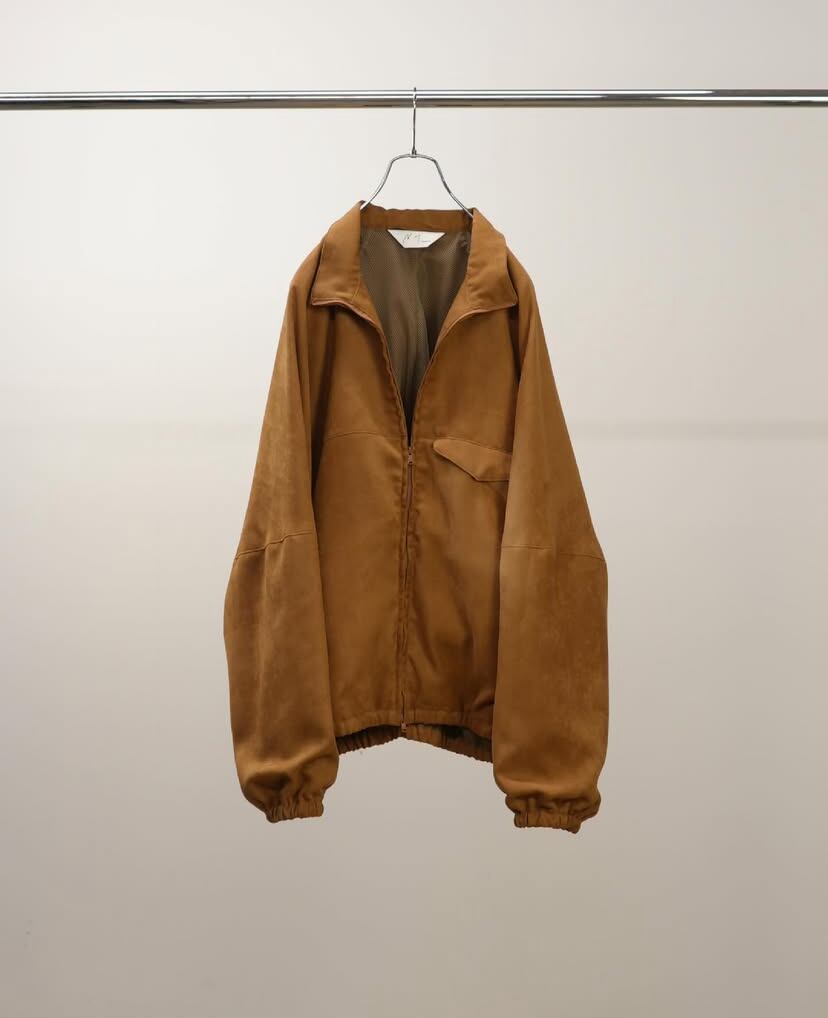 25AW】ANCELLM VEAGAN SUEDE KIMONO BLOUSON (BROWN) ANC-JK56 | IAAAM