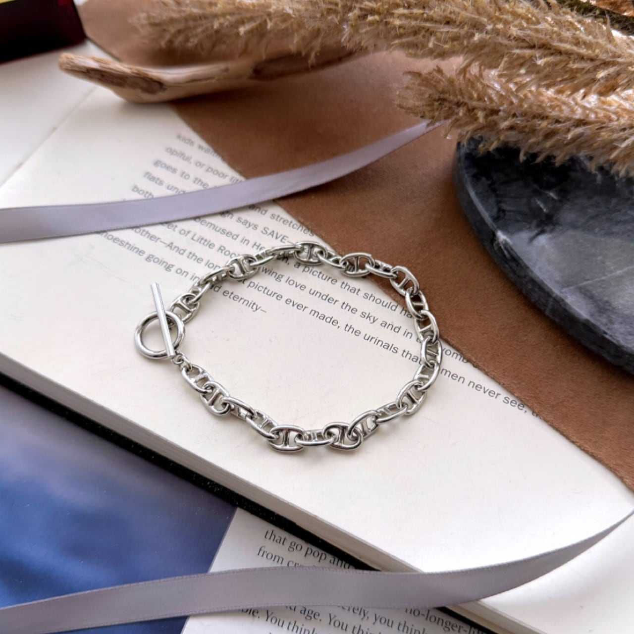 Anchor Chain Bracelet【SILVER】 | Akto