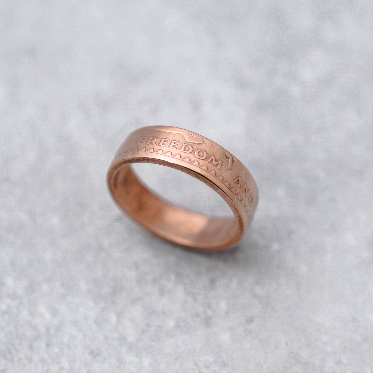 ガーナ 1ぺセワ コインリング｜GHANA 1PESEWA COINRING