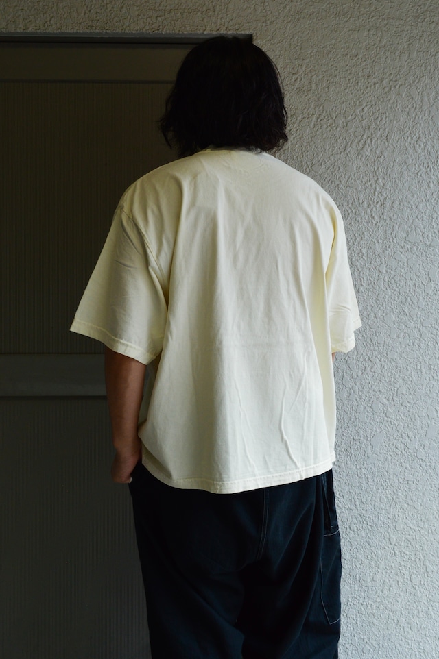 SHAKA WEAR garment dye 7.5oz drop wide fit heavy weight tee USA cotton NATURAL シャカウェアー ガーメントダイ Tシャツ 生成り