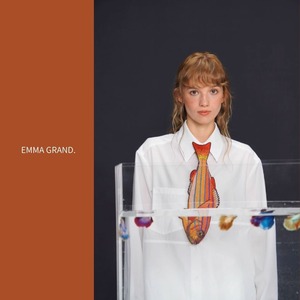 碧い海に浮かぶチェッカーフィッシュネクタイ　E00569