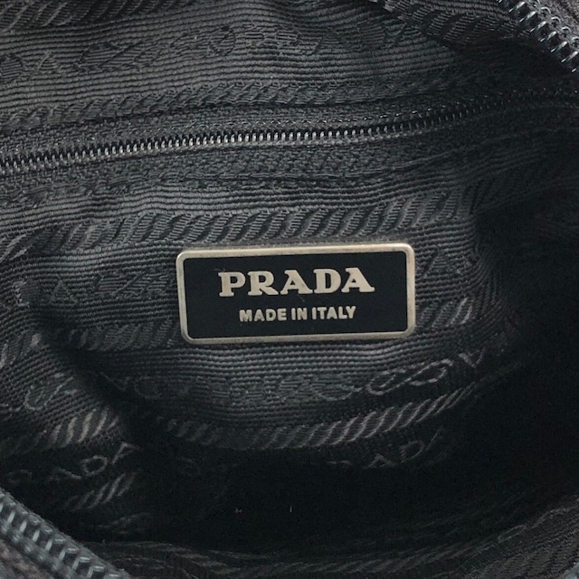 PRADA プラダ ショルダーバッグ ブラック トライアングルロゴ ナイロン vintage ヴィンテージ オールド 2ctkw3