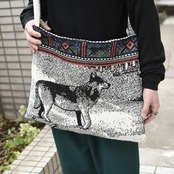 kroneko online wolf rug shoulder bag
