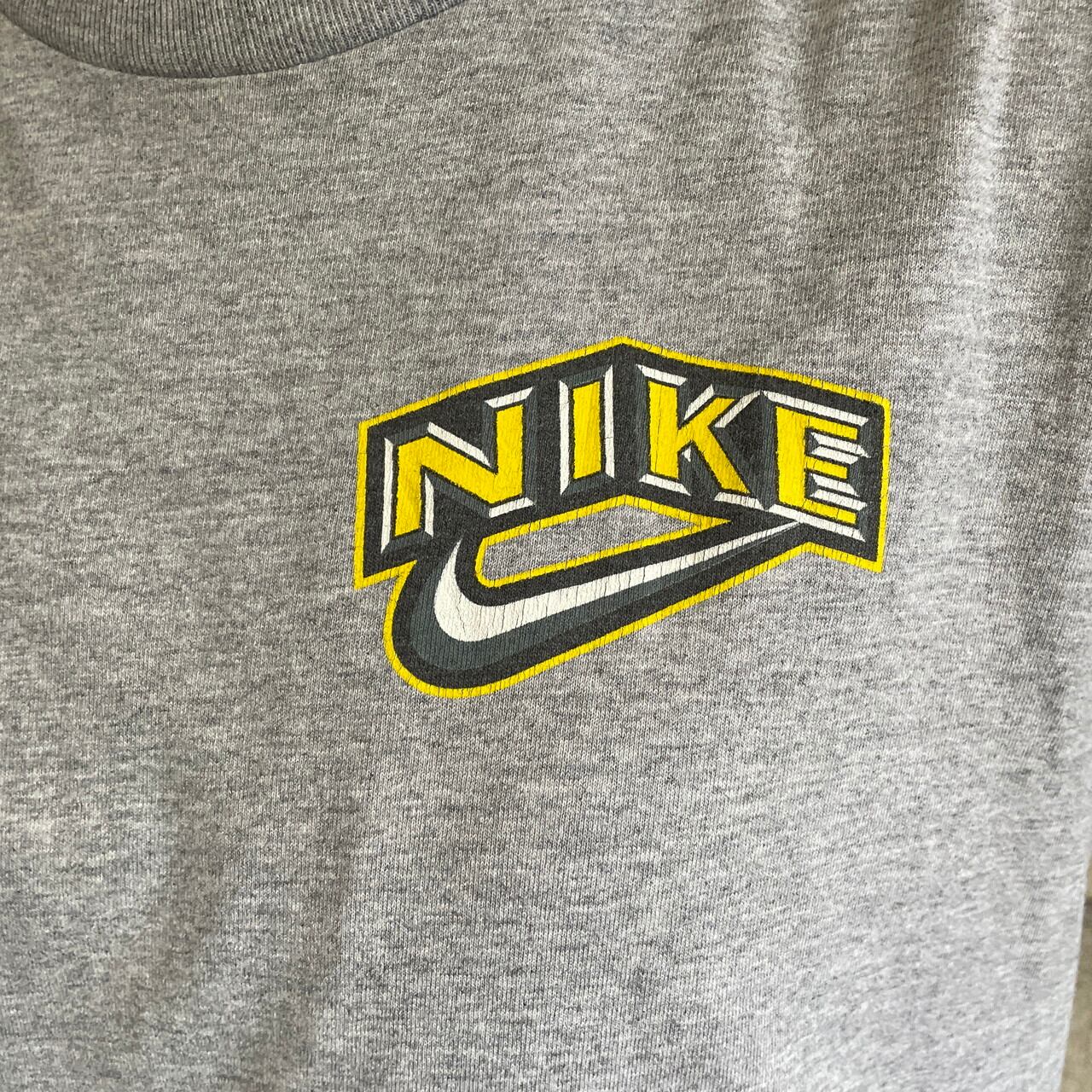 90年代 USA製 NIKE ナイキ スウォッシュロゴ アイスホッケー プリントT