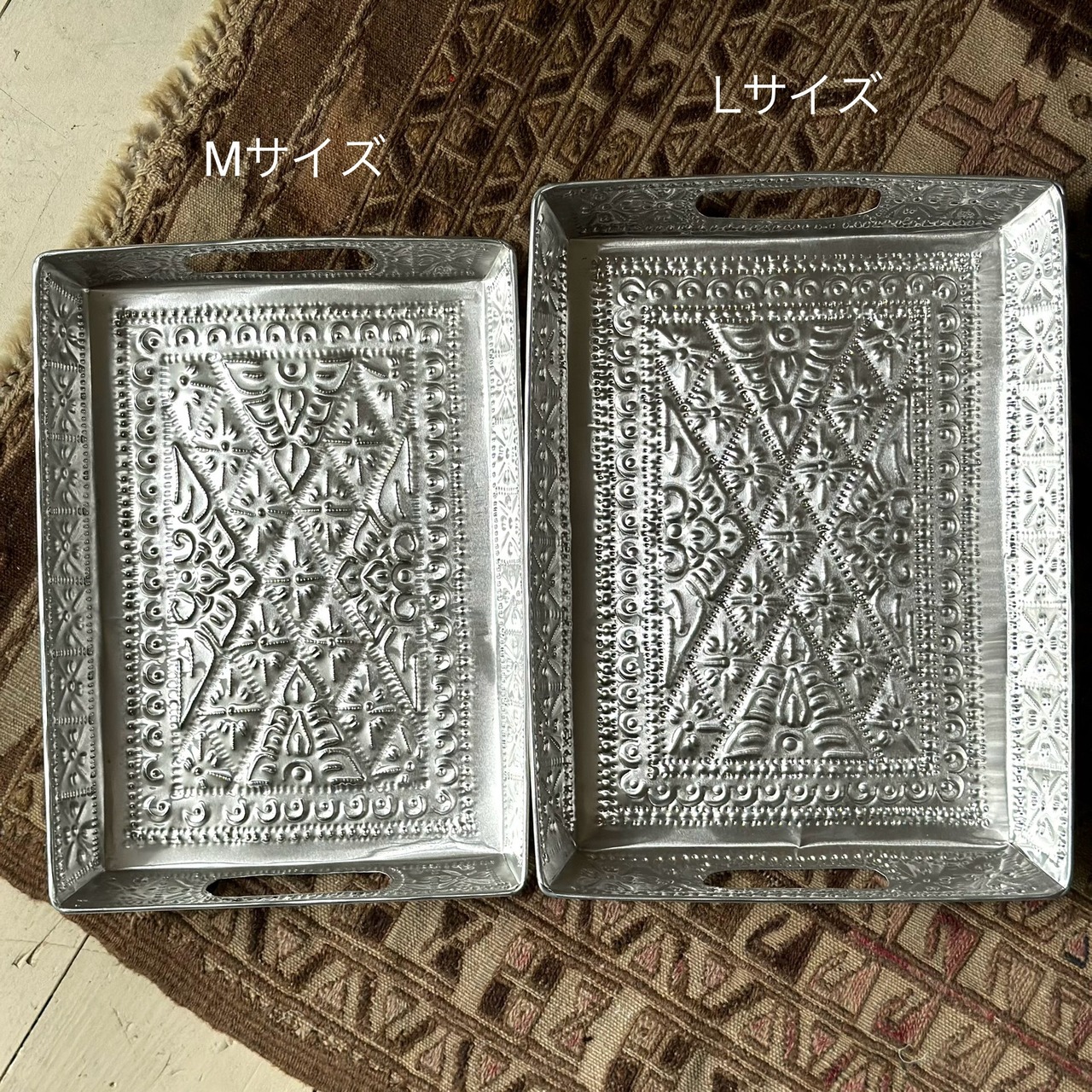 バリのトレイ   Mサイズ　35×25cm