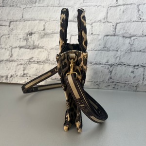 Christian Dior キャンバス ショルダーバッグ ベージュ A-9374