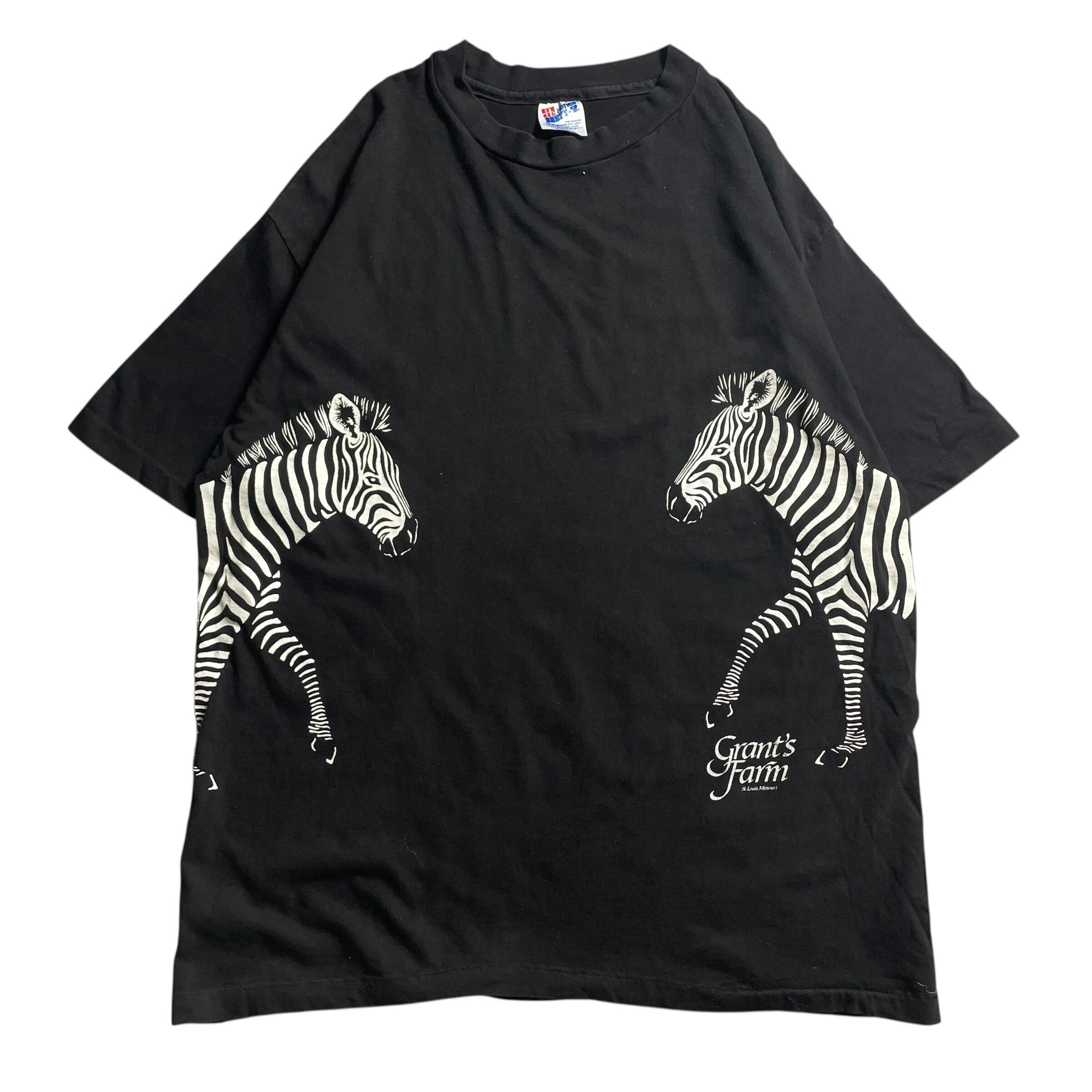 90s USA製 シマウマ 動物園 お土産 vintage T-shirt