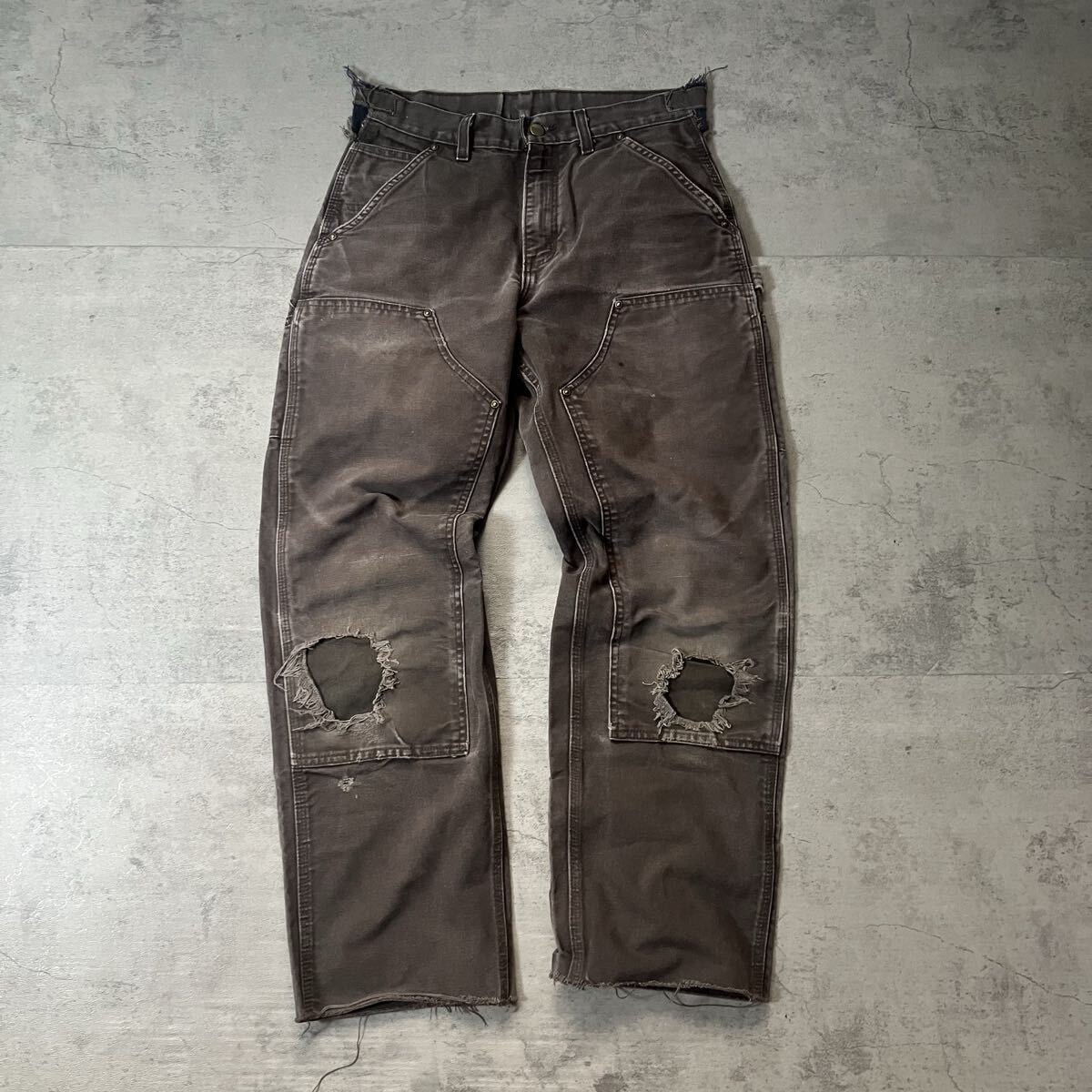 Dickies ディッキーズ　ダックペインター　ブラック　w32 フェード ディッキーズ Dickies Dickies DUCK DOUBLE KNEE PAINTER'S PANT