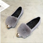 予約 レディース靴 ファーパンプス おしゃれ 秋冬 上品 デザイン 暖かい オフィス カジュアル フェミニン エレガント 柔らかい 低ヒール トレンド レディースシューズ かわいい 大人 シンプル 華やか　cw-a-4963