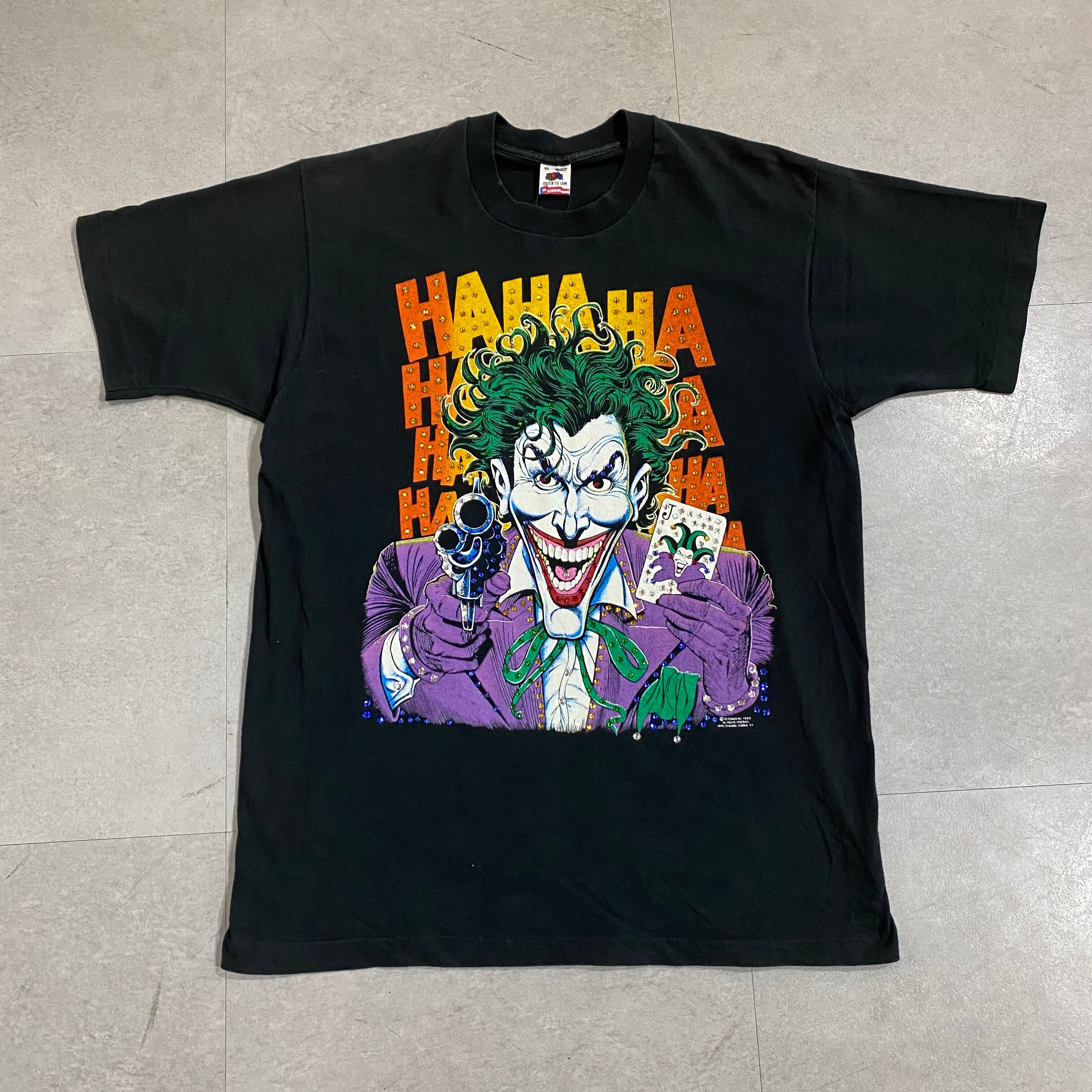 〜90年代 USA製 size：XL【 JOKER 】ジョーカー プリントTシャツ プリントT キャラクターTシャツ キャラT 黒 古着 古着屋  高円寺 ビンテージ