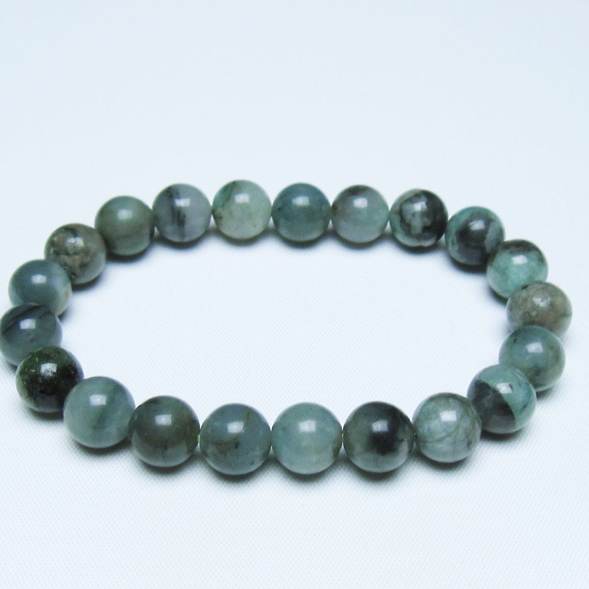 エメラルド ブレスレット 10mm 一点物 メール便可 [M便 1/10] 111-46078