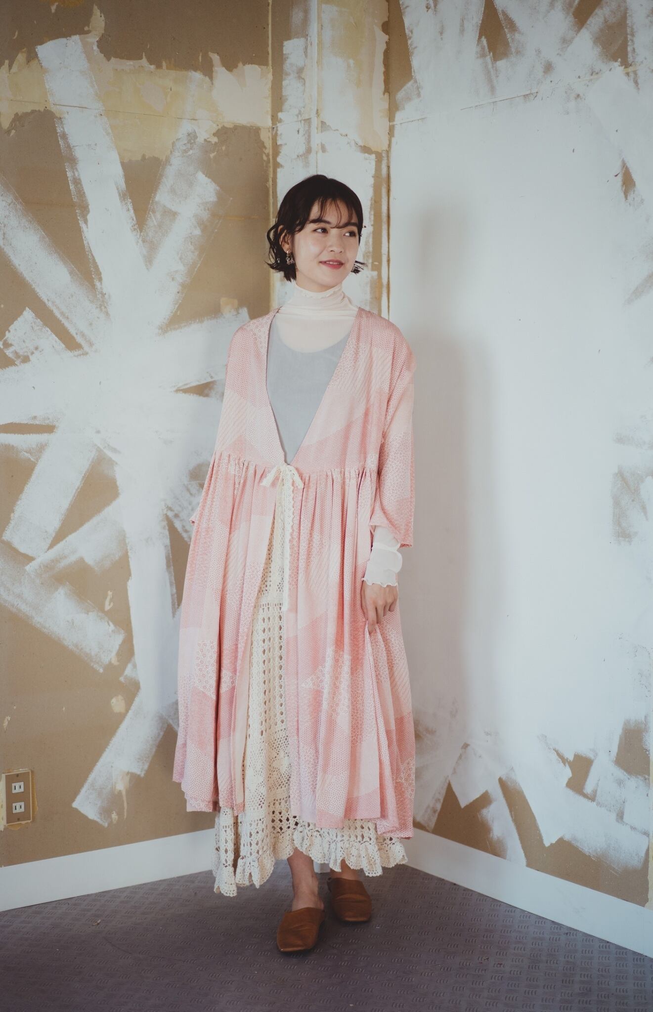 最終価格 着物リメイク 巻きワンピース ロングカーディガン | Acote 