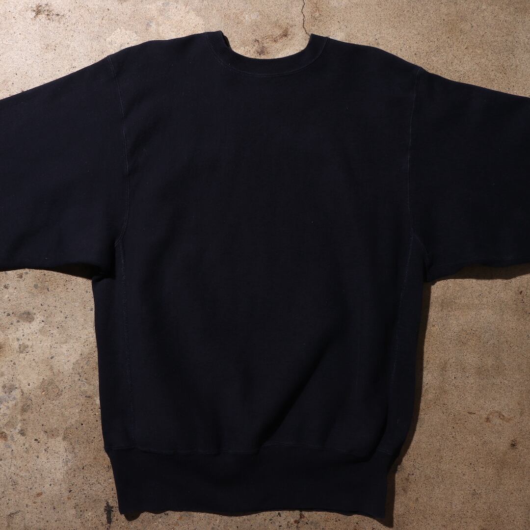 極美品 ネイビー XL 目無し 90s リバースウィーブ スウェット 紺色 