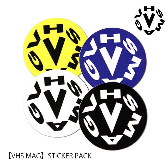 VHS MAG STICKER PACK ブイエッチエスマグ スケボー ステッカー