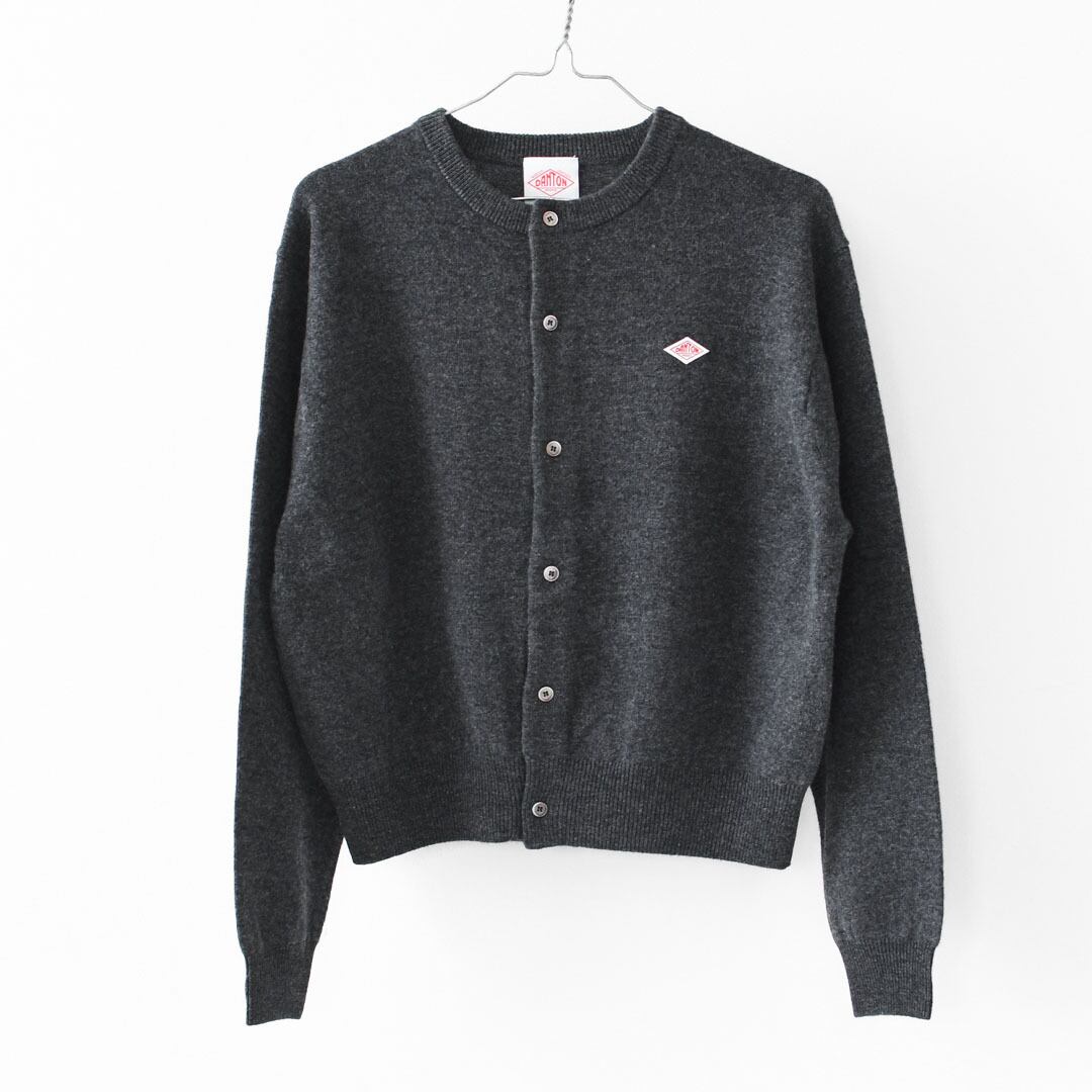DANTON [ダントン] W LAMBSWOOL CREW NECK KNIT CARDIGAN [DT-D0031LMW