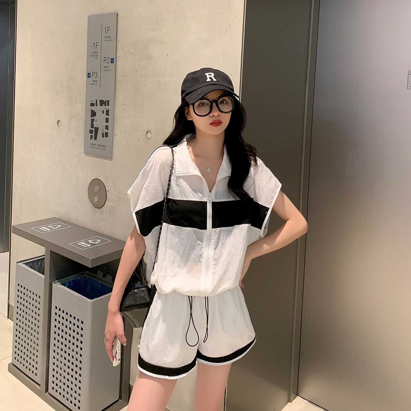 カラーノースリーブトップス ショーツ ブルマー 6Du_Shop_Women71053495095