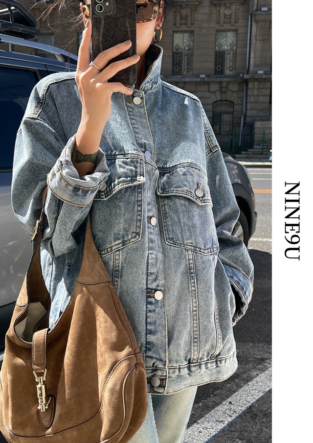 loose casual retro denim jacket【NINE6897】