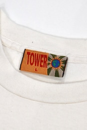 TOWER RECORDS double print t shirt