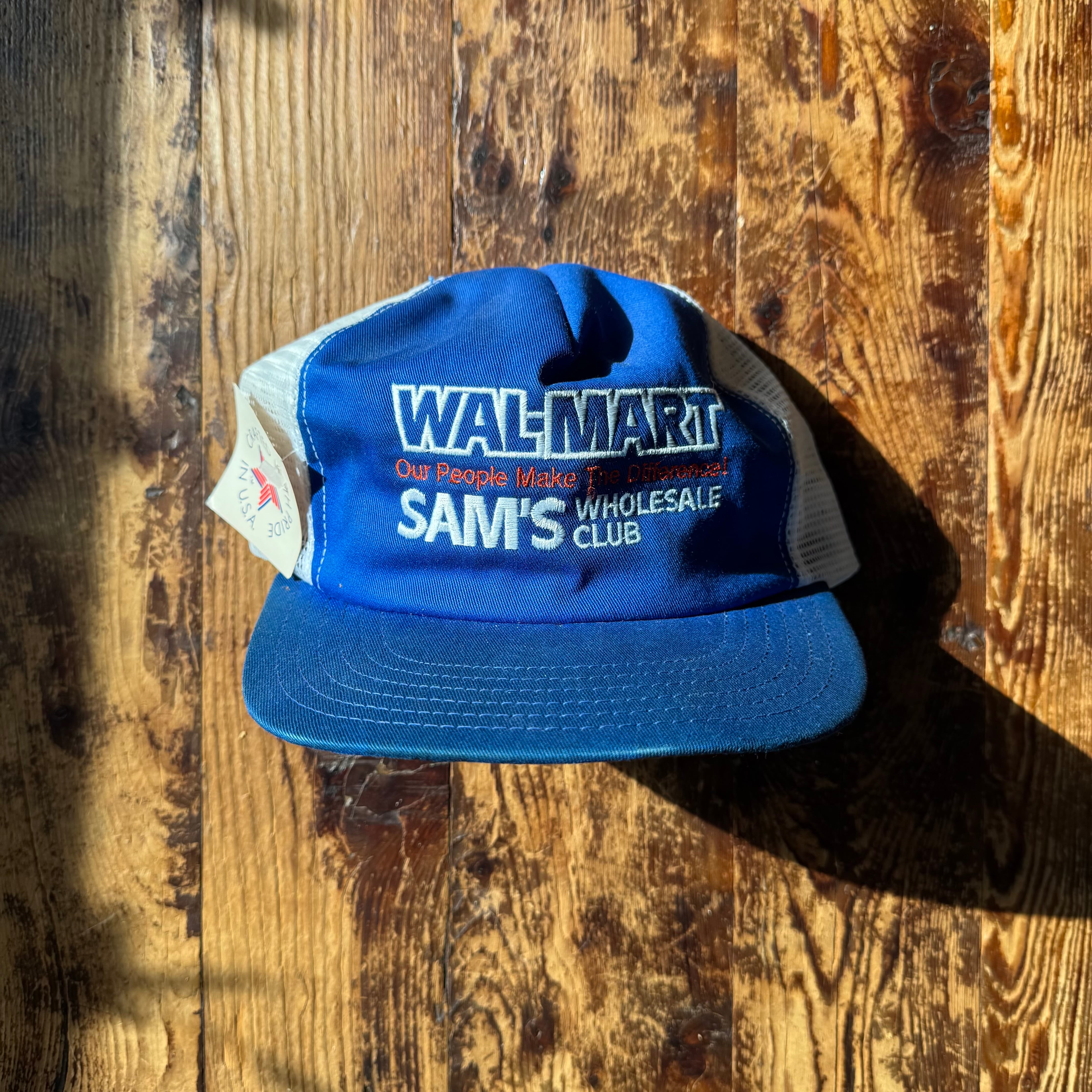 DEADSTOCK Vintage "Walmart" Employee Mesh Cap/ Made in USA