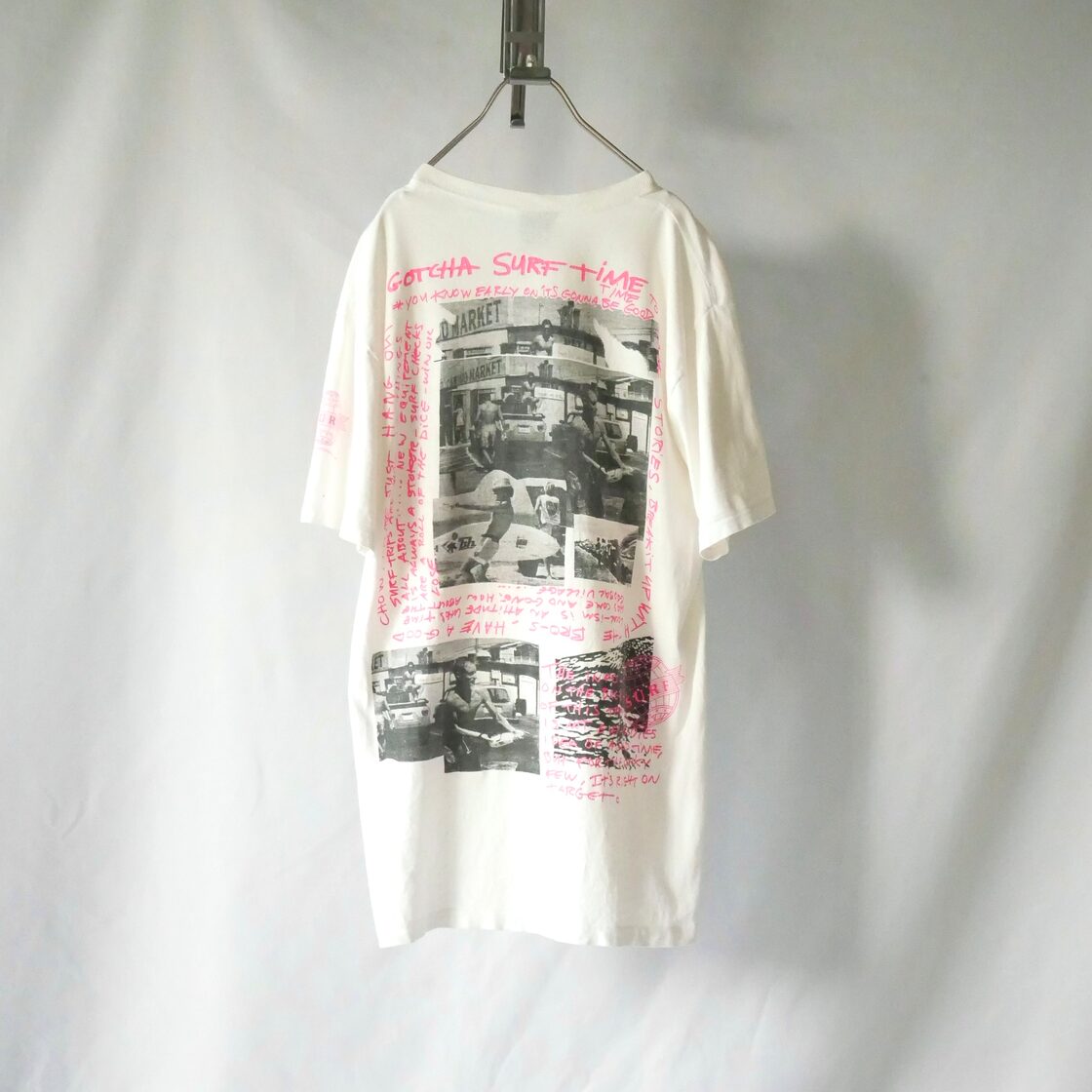 80s madein USA GOTCHA surf photo print Tshirt 80年代 アメリカ製  