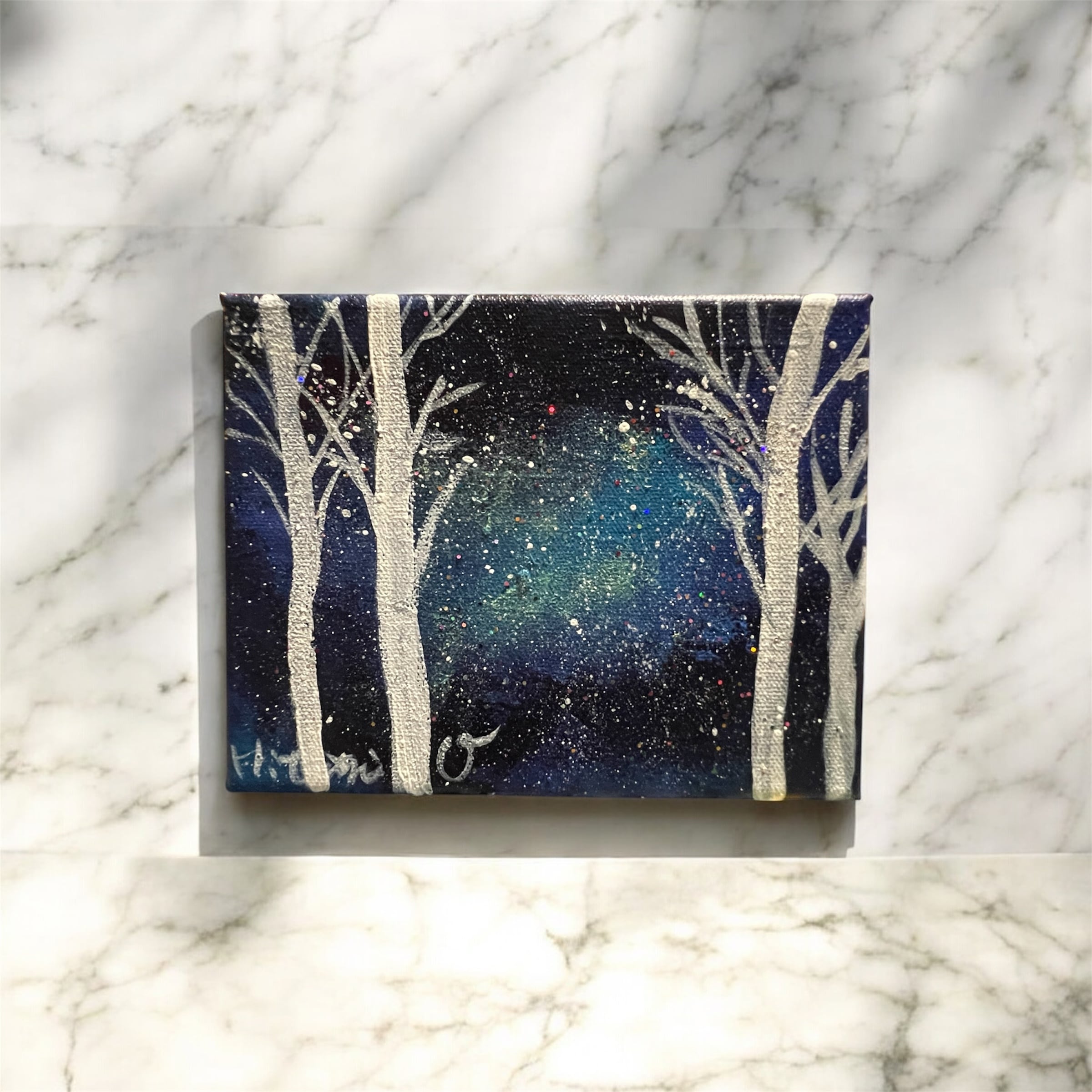 A-146/24】風景画 ハワイ 海 原画 絵画 キャンバス 真作 インテリア