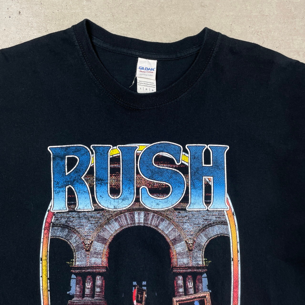 RUSH ラッシュ バンドTシャツ メンズL 古着 ブラック 黒 バンT【T 